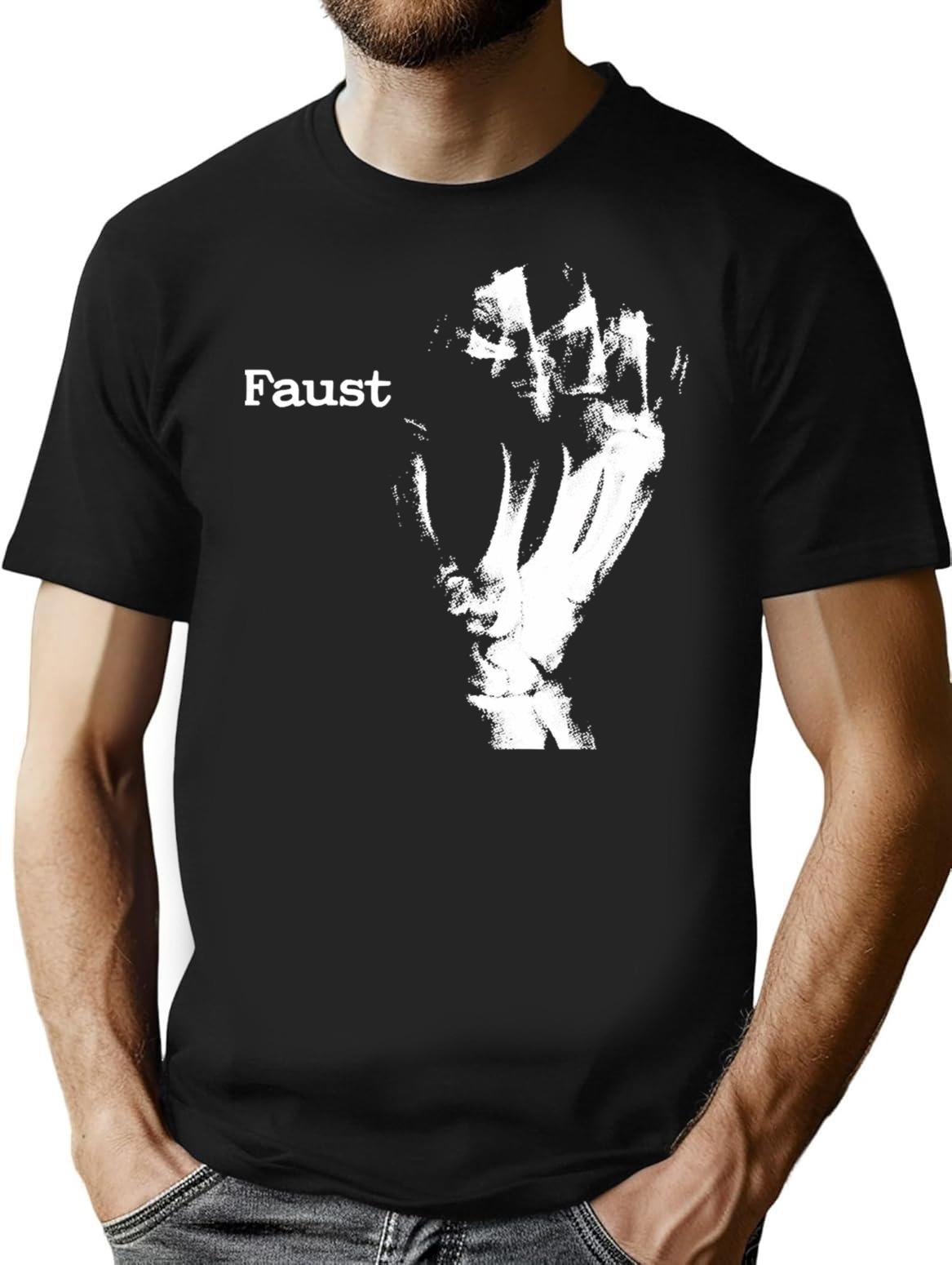 Funny Gifts Boys Girls Faust Painting T-Shirt - Black