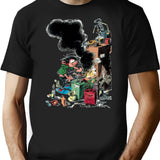 Funny Gifts For Fantasio Spirou Cool Graphic Gifts T-Shirt - Black