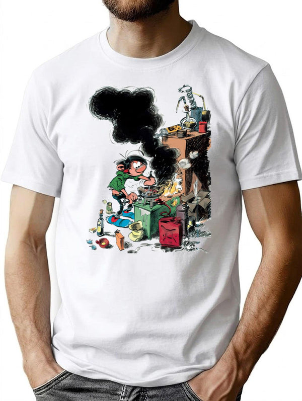 Funny Gifts For Fantasio Spirou Cool Graphic Gifts T-Shirt - White