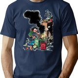 Funny Gifts For Fantasio Spirou Cool Graphic Gifts T-Shirt - Navy