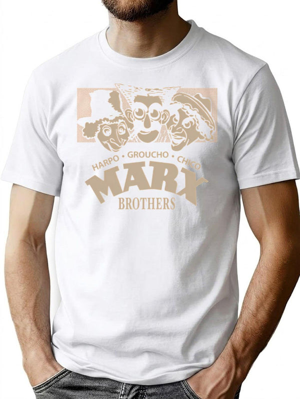 Funny Gifts For Harpo Groucho Chico Retro Vintage T-Shirt - White