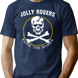 Funny Gifts For Jolly Rogers Retro Vintage T-Shirt - Navy