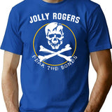 Funny Gifts For Jolly Rogers Retro Vintage T-Shirt - Blue