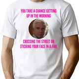 Funny Gifts For Leslie Nielsen Retro Vintage T-Shirt - White