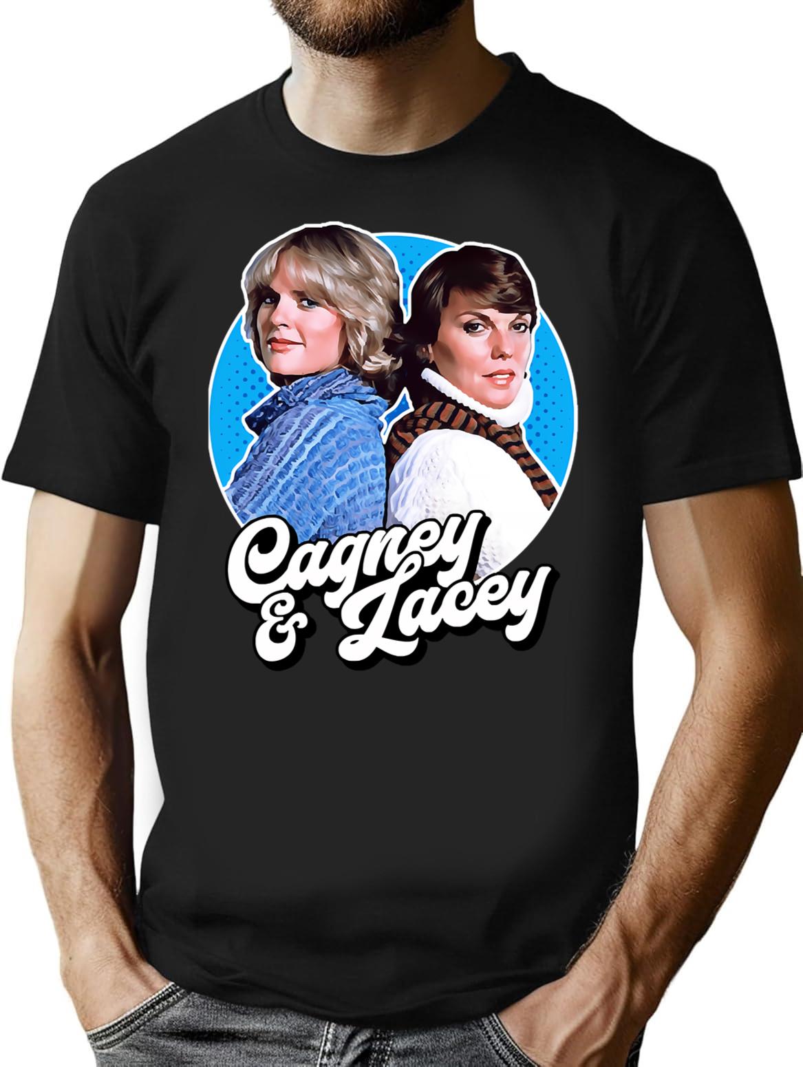 Funny Gifts For Retro Cagney And Lacey Tribute Gift For Fans T-Shirt - Black