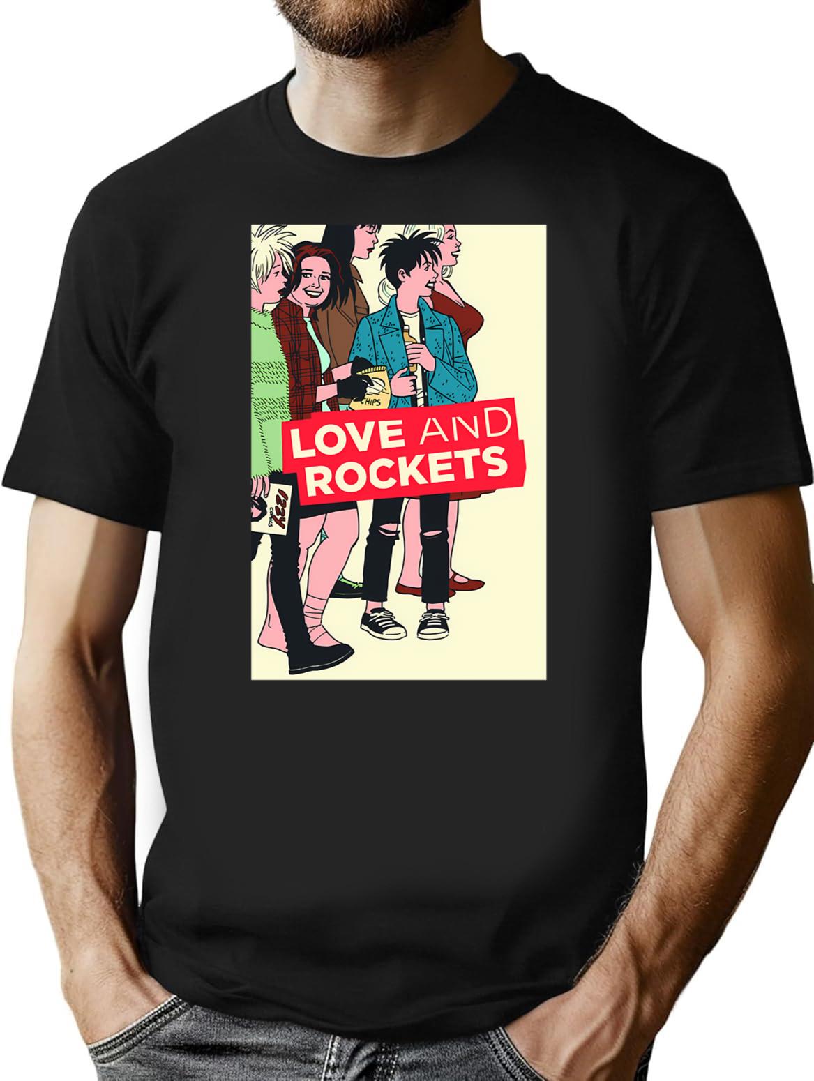 Funny Gifts Love And Rockets Gifts For Fan T-Shirt - Black