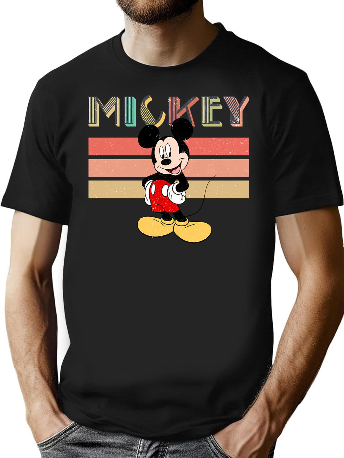 Funny Gifts Mic Key Vintage Cute Gift T-Shirt - Black