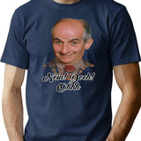 Funny Gifts Nein Doch Ohh Long Sleeve Louis De Funes Special Present Vintage Retro T-Shirt - Navy