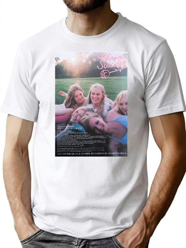 Funny Gifts The Virgin Suicides Retro Wave T-Shirt - White