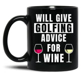 Funny Golf Gift Golfing Golf Player Golfer Black Coffee Mug, Gift Coffee Mug