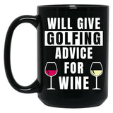 Funny Golf Gift Golfing Golf Player Golfer Black Coffee Mug, Gift Coffee Mug