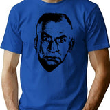Funny Graphic Gift Louis De Funes Black Stencil More Then Awesome T-Shirt - Blue