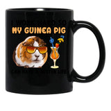 Funny Guinea Pig Tshirt Guinea Pig Lover Design I Work Hard So My Guinea Pig Can Have A Better Life Black Coffee Mug, Gift Coffee Mug - Black