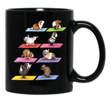 Funny Guinea Pig Yoga Position Workout Pet Animal Lover Black Coffee Mug, Gift Coffee Mug - Black