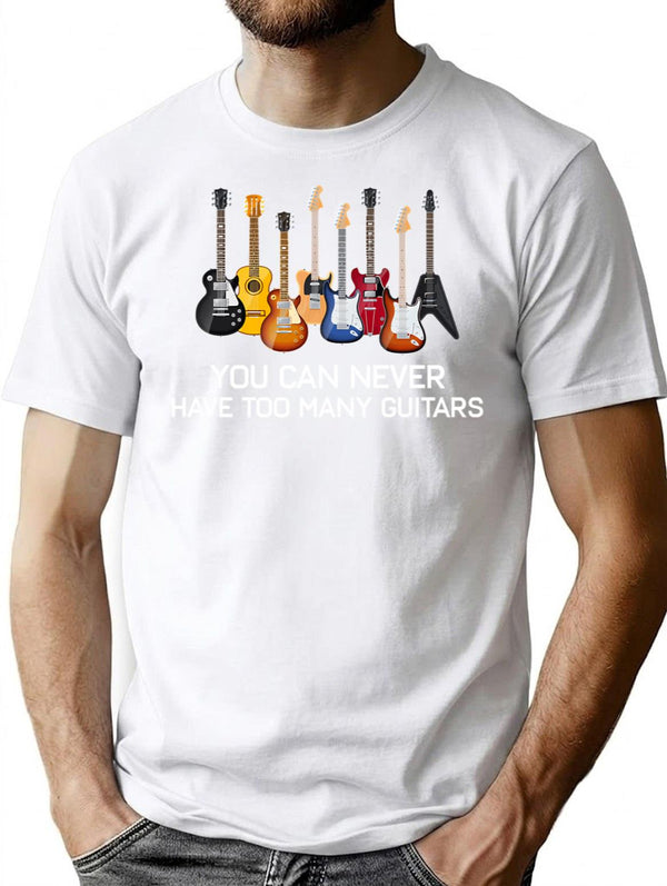 Funny Guitar Lovers Guitarist Bass Guitar Player Tshirt Gift T-Shirt - White
