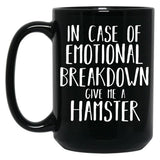 Funny Hamster Lover Shirt Gift For Men Women Kids Black Coffee Mug, Gift Coffee Mug