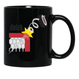 Funny Hockey Black Coffee Mug, Gift Coffee Mug - Black