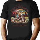 Funny I'm A Biker Grandpa Like A Normal Grandpa But Cooler T-Shirt - Black