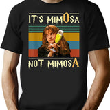 Funny It's Mimosa Not Mimosa Halloween Vintage T-Shirt - Black