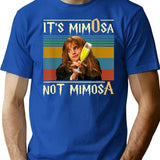 Funny It's Mimosa Not Mimosa Halloween Vintage T-Shirt - Blue