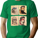Funny Italian Artists Turtles Art Lovers Gift Renaissance Ninja Artists For Women Men Classic T Shir T-Shirt - Green