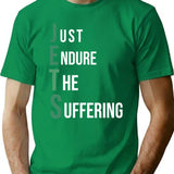 Funny Jets - Just Endure The Suffering New York Football Funny Gag Gift T-Shirt - Green