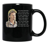Funny Joe Dirt Fireworks Black Coffee Mug - Black