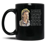 Funny Joe Dirt Fireworks Black Coffee Mug