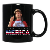 Funny Joe Dirt Merica Fourth Of July America Lifes A Garden Dig It Keep On Keepin Black Coffee Mug - Black