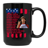 Funny Joe Dirt Merica Fourth Of July Gift Men Women Black Coffee Mug - Black