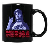 Funny Joe Dirt Merica Gift 4Th Of July Men Black Coffee Mug - Black