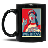 Funny Joe Dirt Merica Hope Men Women Black Coffee Mug
