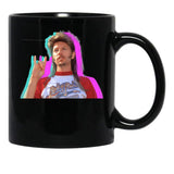 Funny Joe Dirt Merica July 4Th Women Patriotic Summer Party Black Coffee Mug - Black