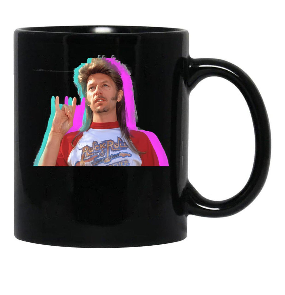 Funny Joe Dirt Merica July 4Th Women Patriotic Summer Party Black Coffee Mug - Black
