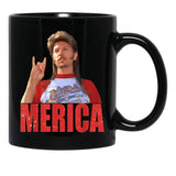 Funny Joe Dirts 4Th Of July Merica Gift Men Women Black Coffee Mug - Black