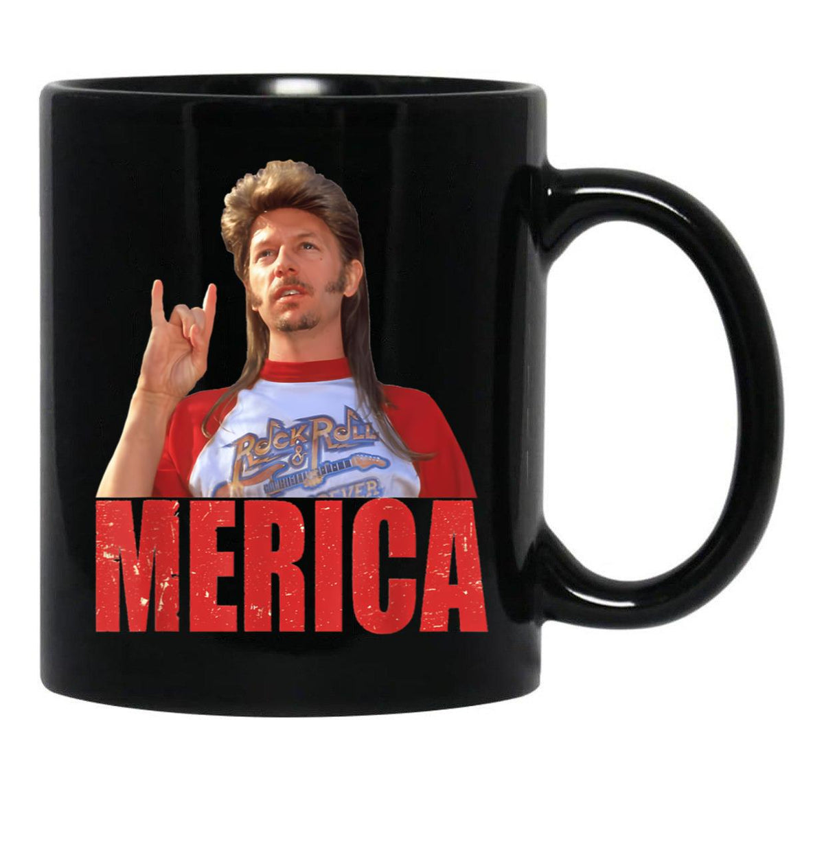 Funny Joe Dirts 4Th Of July Merica Gift Men Women Black Coffee Mug - Black
