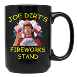 Funny Joe Fireworks 4Th Of July Stand Gift Men Women Black Coffee Mug - Black