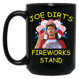 Funny Joe Fireworks 4Th Of July Stand Gift Men Women Black Coffee Mug