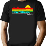 Funny Lake Titicaca Bolivia (vintage Distressed) T-Shirt - Black
