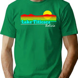 Funny Lake Titicaca Bolivia (vintage Distressed) T-Shirt - Green