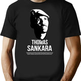 Funny Life Thomas Sankara Vintage Style Art T-Shirt - Black