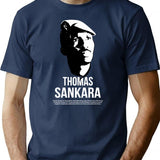 Funny Life Thomas Sankara Vintage Style Art T-Shirt - Navy
