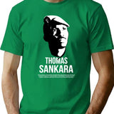 Funny Life Thomas Sankara Vintage Style Art T-Shirt - Green