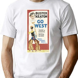 Funny Man Go West Joseph Frank Keaton Vintage Awesome For Music Fans T-Shirt - White