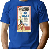Funny Man Go West Joseph Frank Keaton Vintage Awesome For Music Fans T-Shirt - Blue