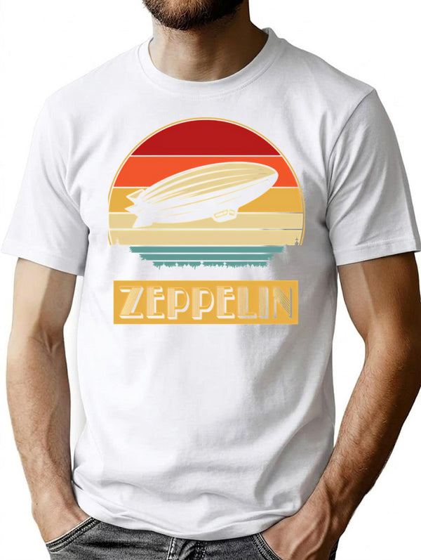 Funny Man Led Zepelin Awesome For Music Fans T-Shirt - White