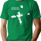 Funny Man Love And Rockets Retro Vintage T-Shirt - Green