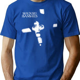 Funny Man Love And Rockets Retro Vintage T-Shirt - Blue