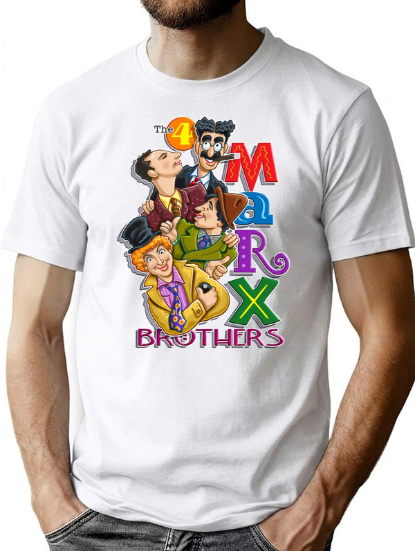 Funny Man Vintage Marx Brothers Retro Vintage T-Shirt - White