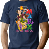 Funny Man Vintage Marx Brothers Retro Vintage T-Shirt - Navy